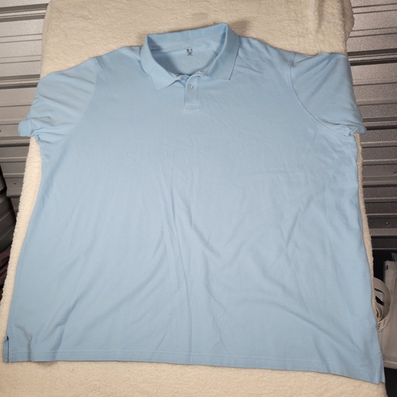 B+T Other - B+T Polo Shirt Mens 4XT Light Blue Short‎ Sleeve Pique Knit Big & Tall Classic
